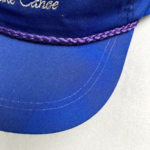 Vintage Lake Tahoe Hat Cap Strapback Blue Glenbrook Nature Outdoor Hiking 90s - Picture 7 of 8